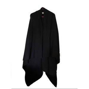 Vera Wang Sleeveless Black Cardigan
